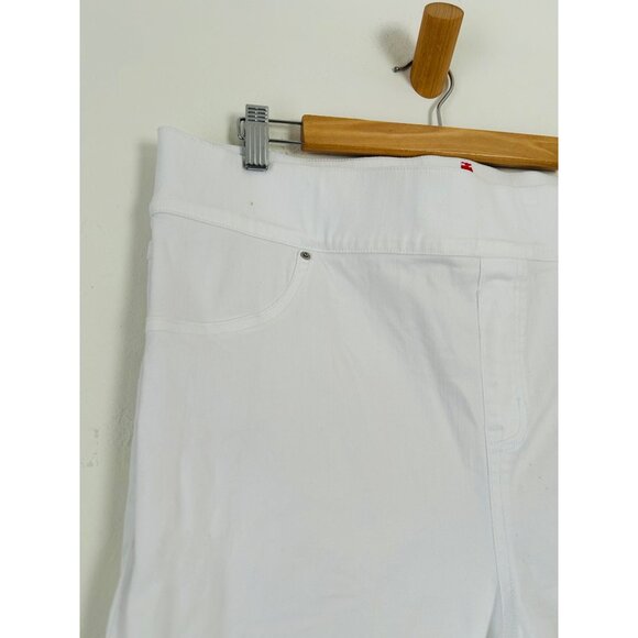 Spanx Womens 2X White Distressed Skinny Jeans - Picture 3 of 14